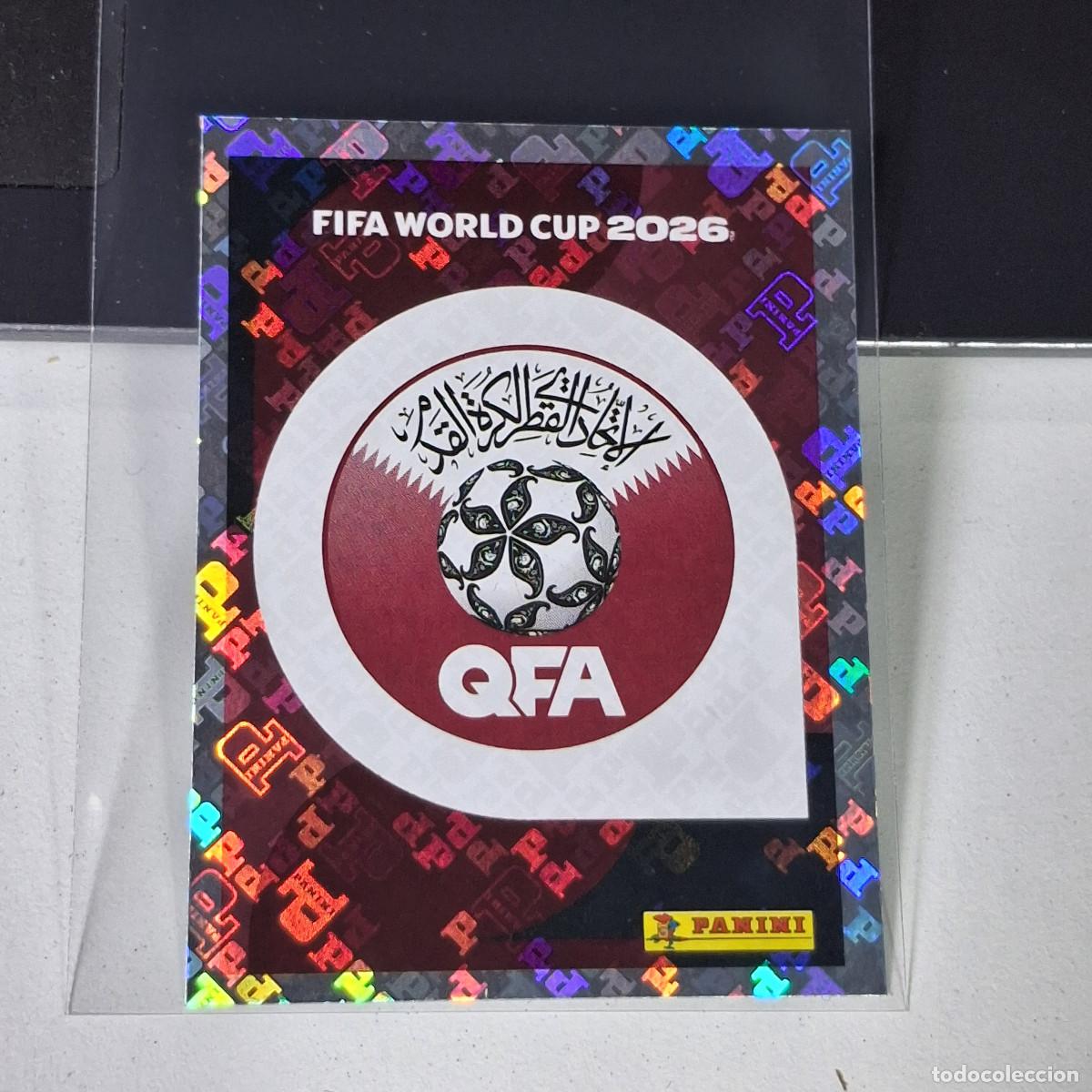 Cromos de F&uacute;tbol: A35 QAT1 EMBLEM ESCUDO 1 QATAR CATAR QAT MUNDIAL FIFA WORLD CUP 2026 STICKER PANINI