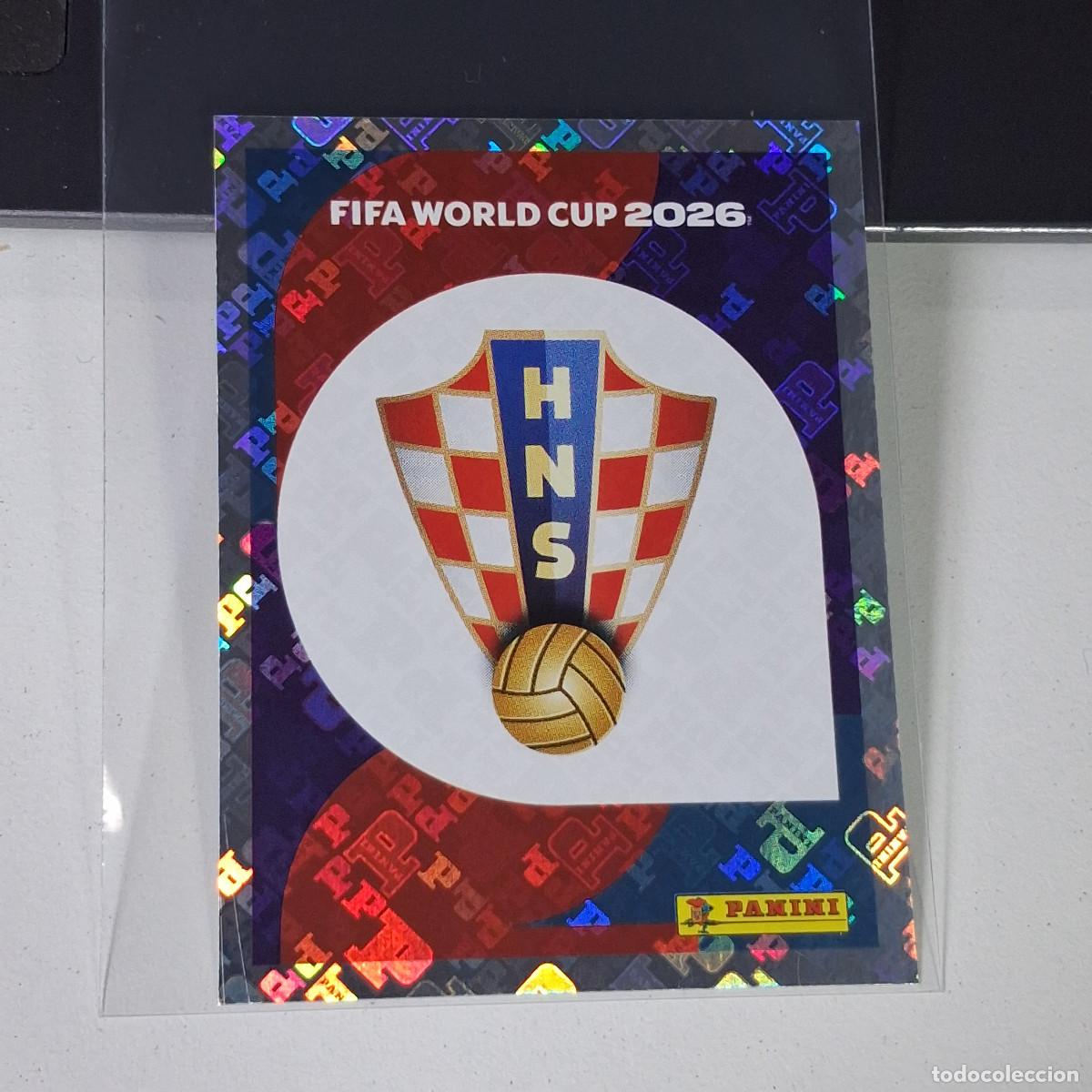 Cromos de F&uacute;tbol: A35 CRO1 EMBLEM ESCUDO LOGO BADGE 1 CROACIA CRO MUNDIAL FIFA WORLD CUP 2026 STICKER PANINI