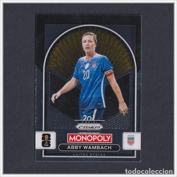 Cromos de F&uacute;tbol: FIFA WORLD CUP 2026 PANINI PRIZM MONOPOLY ABBY WAMBACH 92 USA COLECCI&Oacute;N ALBUM MUNDIAL