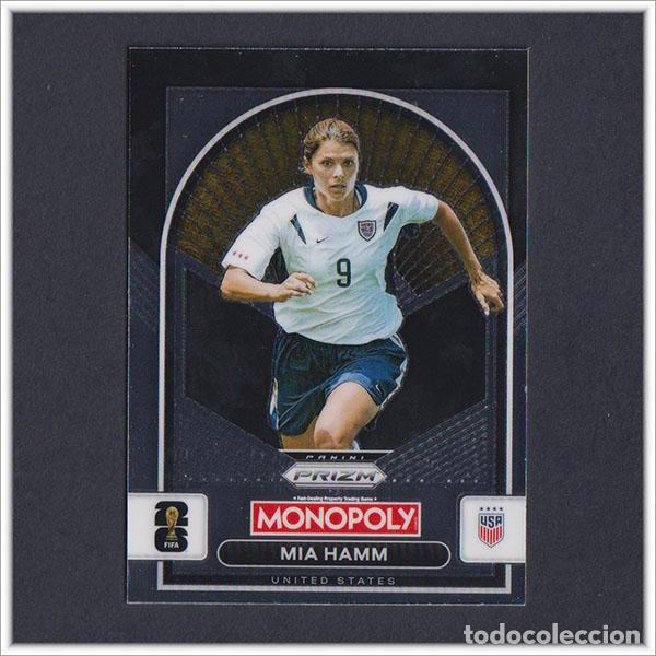Cromos de F&uacute;tbol: FIFA WORLD CUP 2026 PANINI PRIZM MONOPOLY MIA HAMM 91 USA COLECCI&Oacute;N ALBUM MUNDIAL