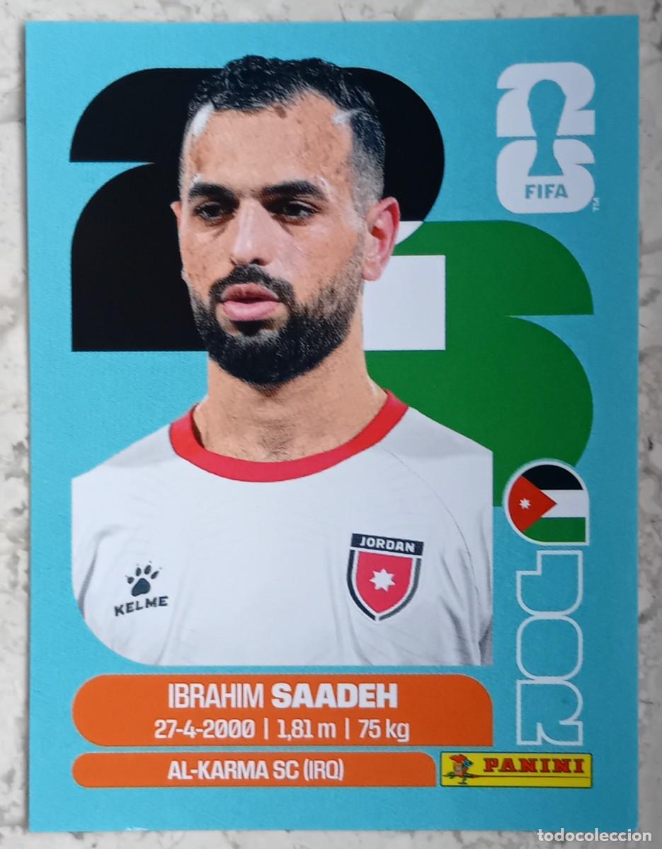 Cromos de F&uacute;tbol: Figurina Panini 2026 Cromo World Cup Usa Mundial 2026 Ibrahim Saadeh Jordan n JOR 9