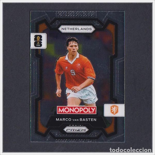 Cromos de F&uacute;tbol: FIFA WORLD CUP 2026 PANINI PRIZM MONOPOLY MARCO VAN BASTEN 73 HOLANDA COLECCI&Oacute;N ALBUM MUNDIAL