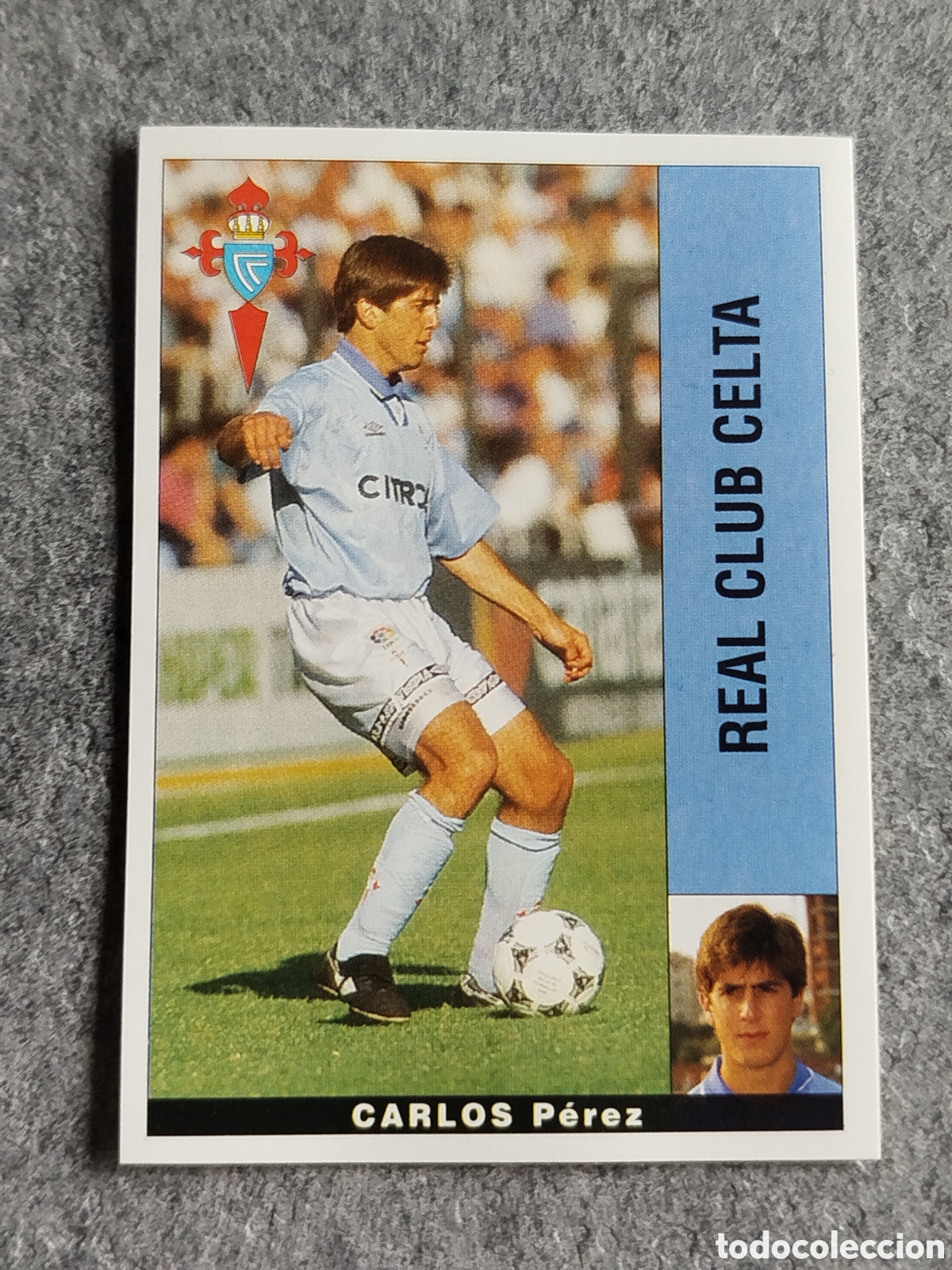 Cromos de F&uacute;tbol: CROMO CARLOS CELTA PANINI LIGA 1995 95 96 NUNCA PEGADO SIN PEGAR