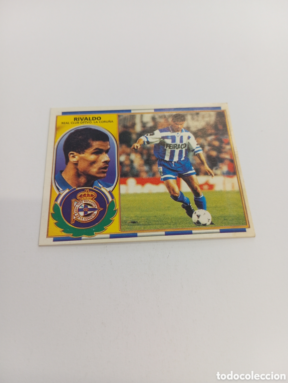 Cromos de F&uacute;tbol: RIVALDO COLOCA Deportivo Liga Este 1996 1997 PANINI 96 97