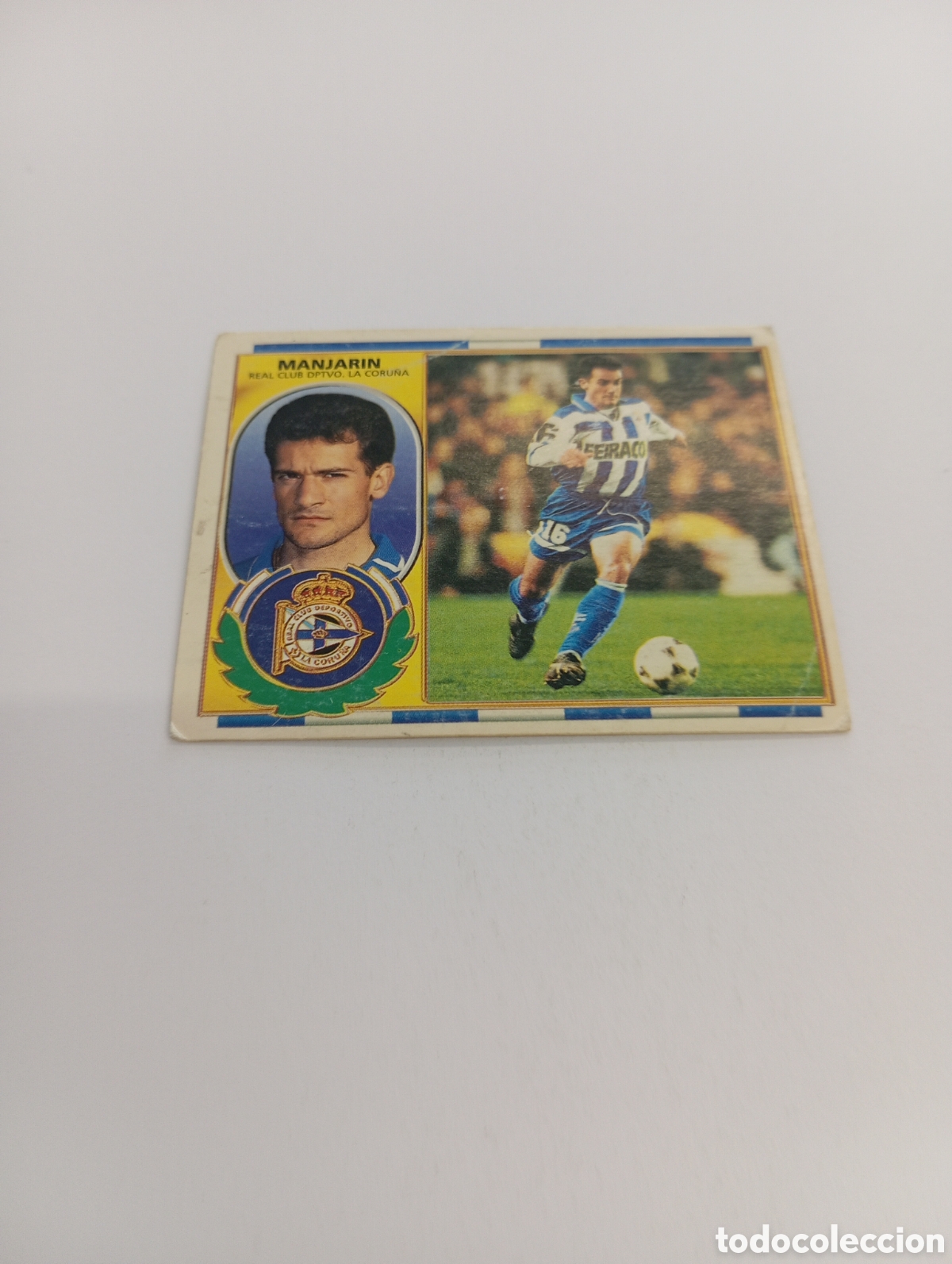 Cromos de F&uacute;tbol: MANJARIN Deportivo Liga Este 1996 1997 PANINI 96 97