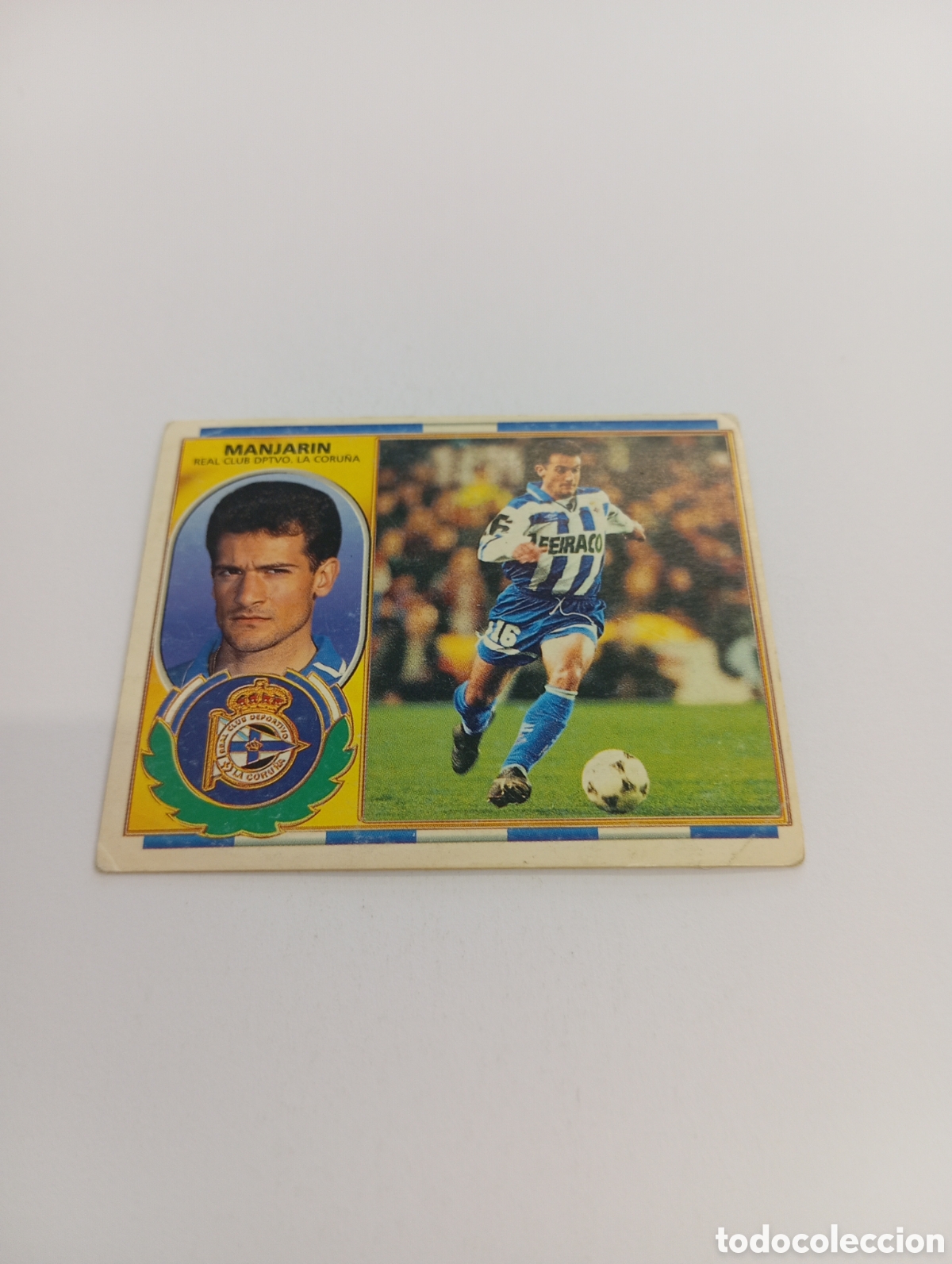 Cromos de F&uacute;tbol: MANJARIN Deportivo Liga Este 1996 1997 PANINI 96 97