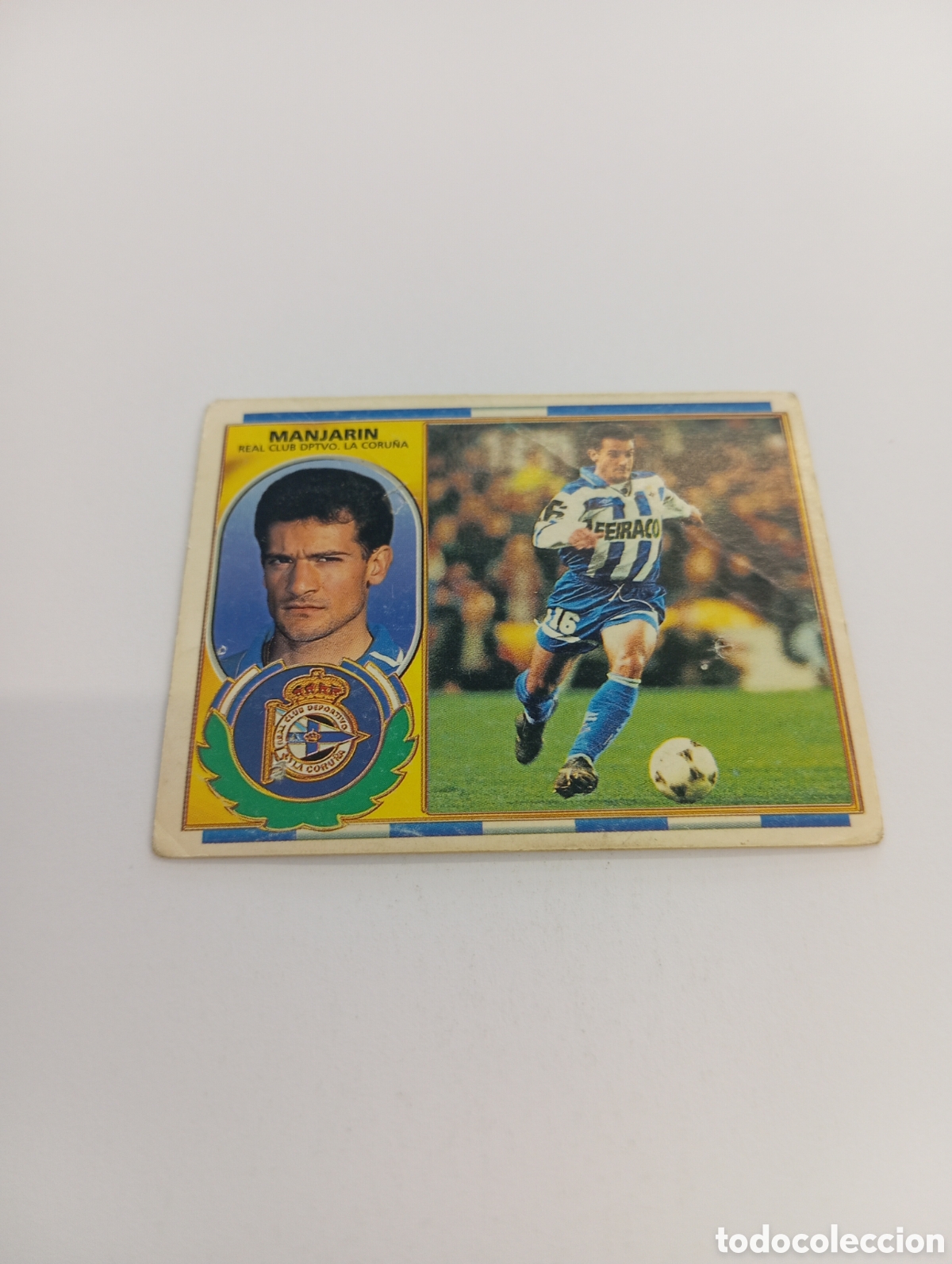 Cromos de F&uacute;tbol: MANJARIN Deportivo Liga Este 1996 1997 PANINI 96 97