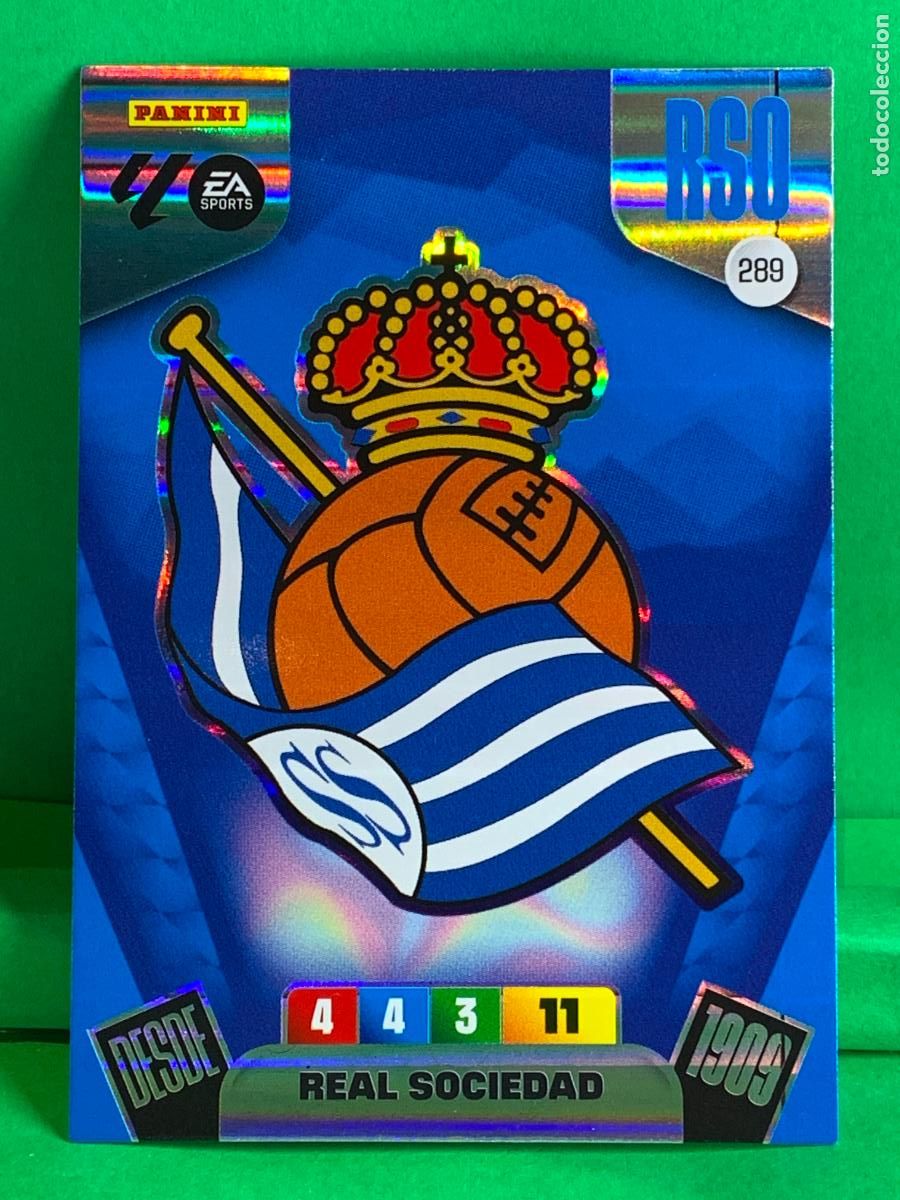 Cromos de F&uacute;tbol: 289 Escudo Real Sociedad Base card ADRENALYN XL LIGA 2025/2026 25 26 PANINI