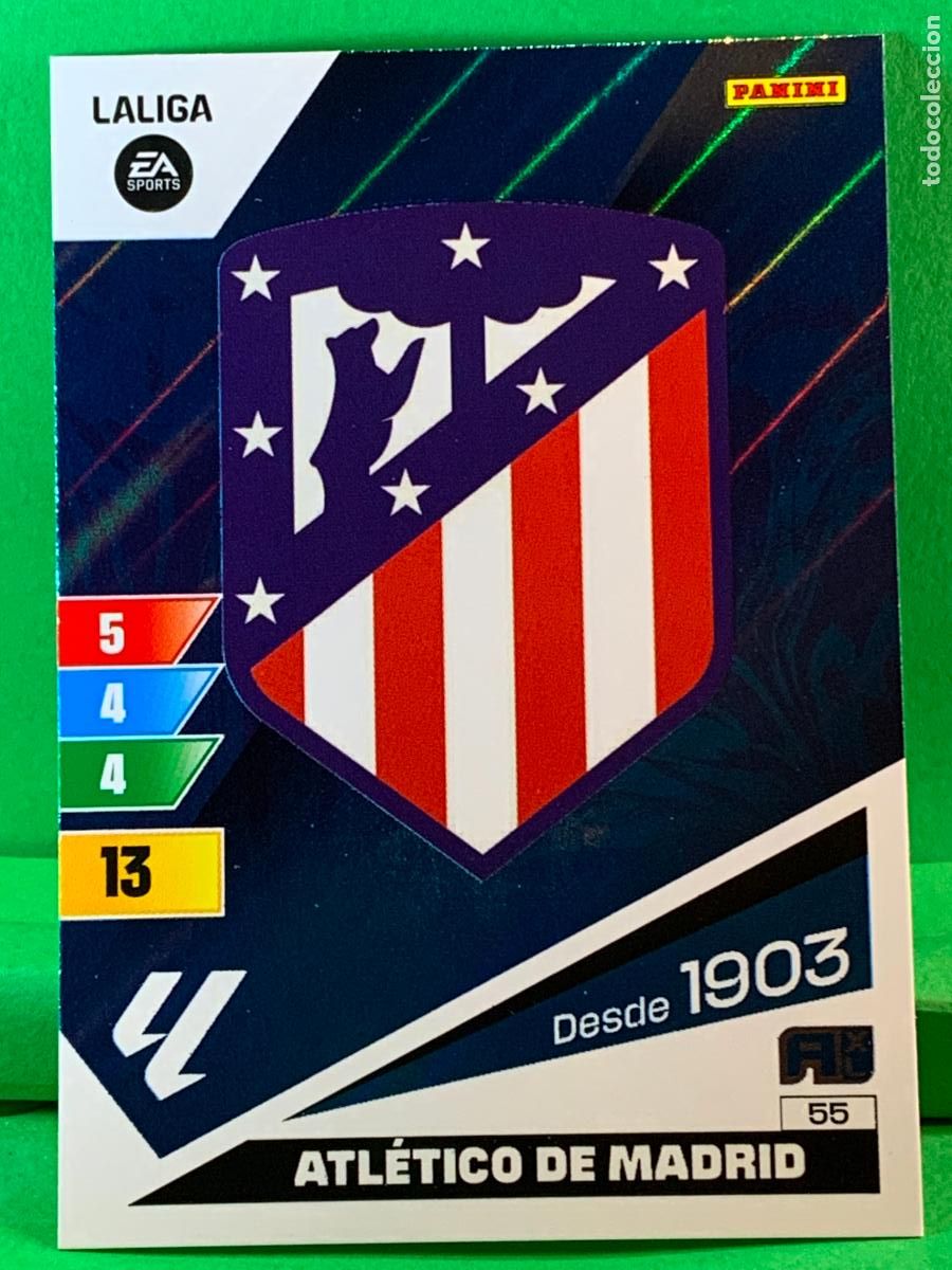 Cromos de F&uacute;tbol: 55 Escudo Atl&eacute;tico de Madrid Base card ADRENALYN XL LIGA 2023/2024 23 24 PANINI