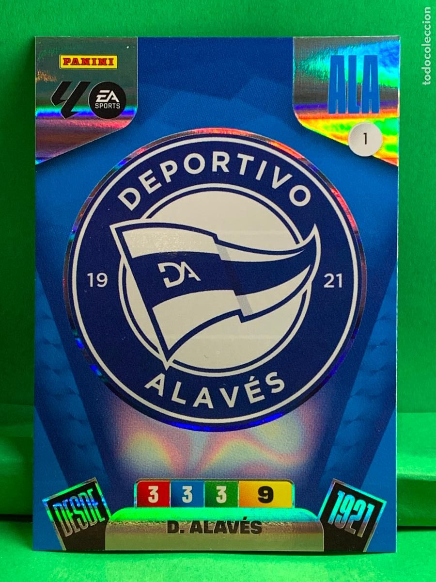 Cromos de F&uacute;tbol: 1 Escudo Deportivo Alav&eacute;s Base card ADRENALYN XL LIGA 2025/2026 25 26 PANINIADRENALYN XL LIGA 2025/2