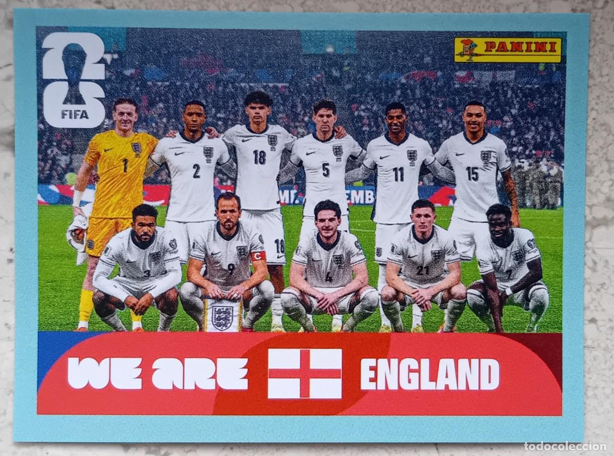 Cromos de F&uacute;tbol: Figurina Panini 2026 Cromo World Cup Usa Mundial 2026 squadra alineaci&oacute;n team England n ENG 13