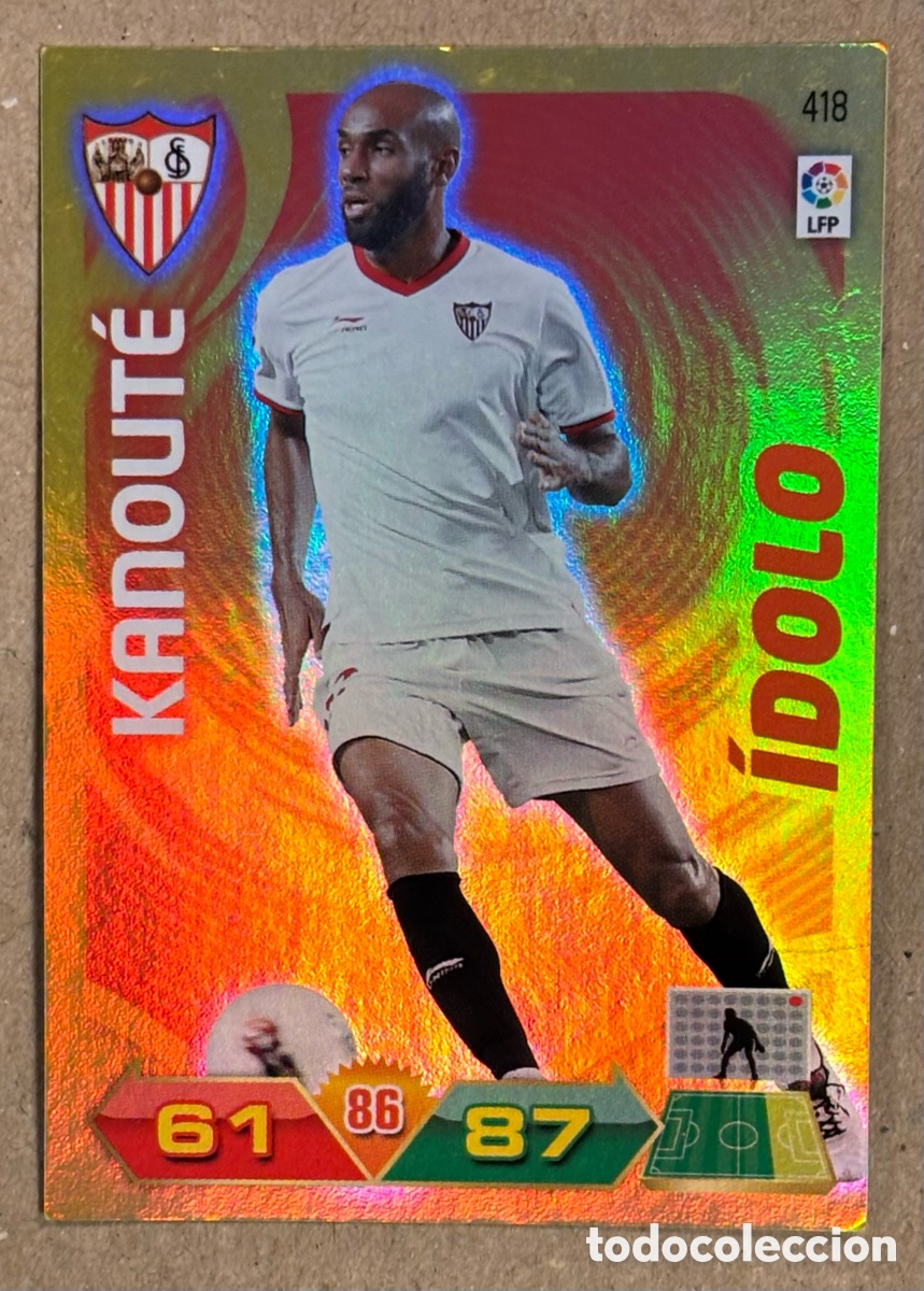 Cromos de F&uacute;tbol: KANOUT&Eacute; (SEVILLA FC). CARTA &Iacute;DOLO PANINI ADRENALYN XL 2012/13.