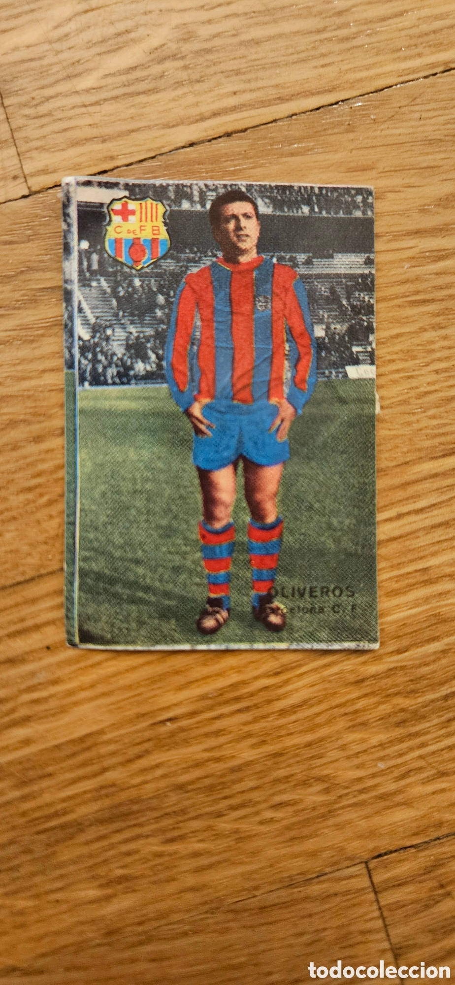 Cromos de F&uacute;tbol: Oliveros Barcelona fher 1967 1968 67 68 despegado