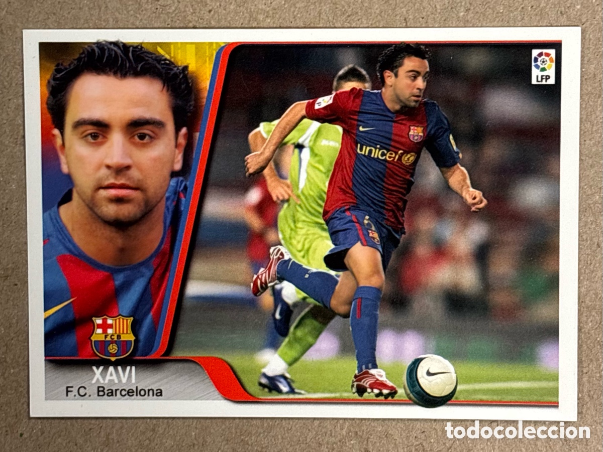 Cromos de F&uacute;tbol: XAVI HERN&Aacute;NDEZ (FC BARCELONA). CARTA EDICIONES ESTADIO 2007/08. #31.