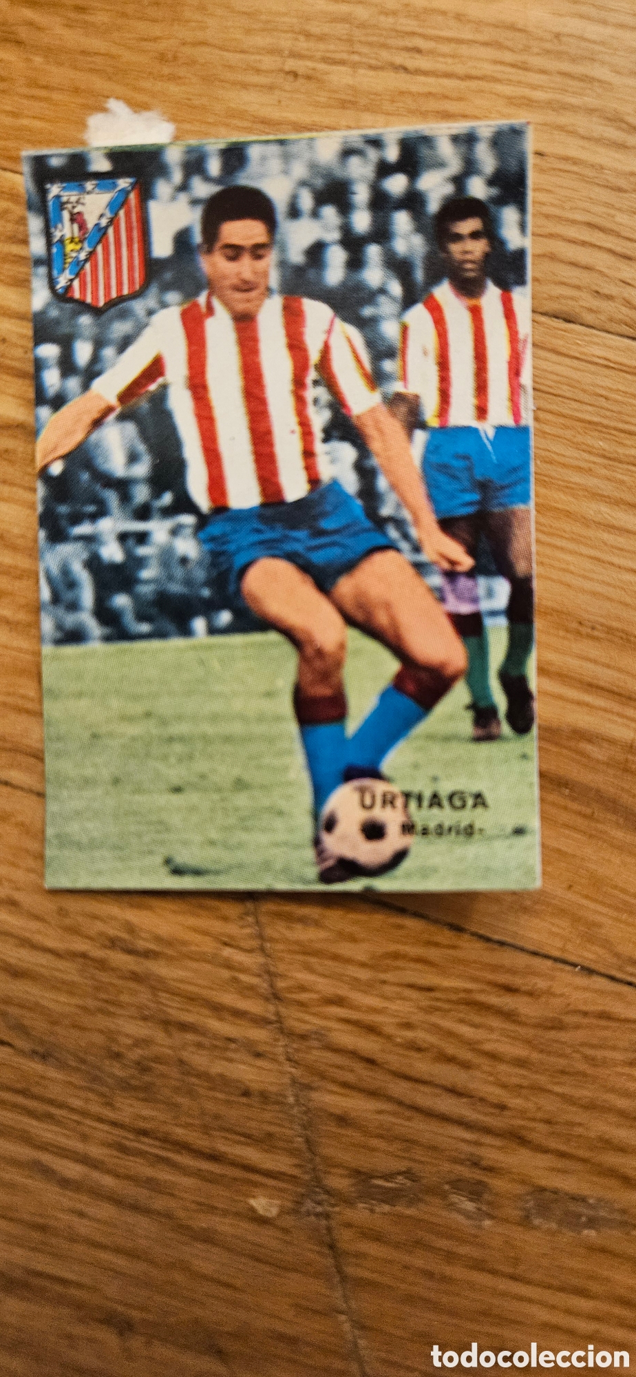 Cromos de F&uacute;tbol: Urtiaga atl&eacute;tico de Madrid fher 1967 1968 67 68 despegado