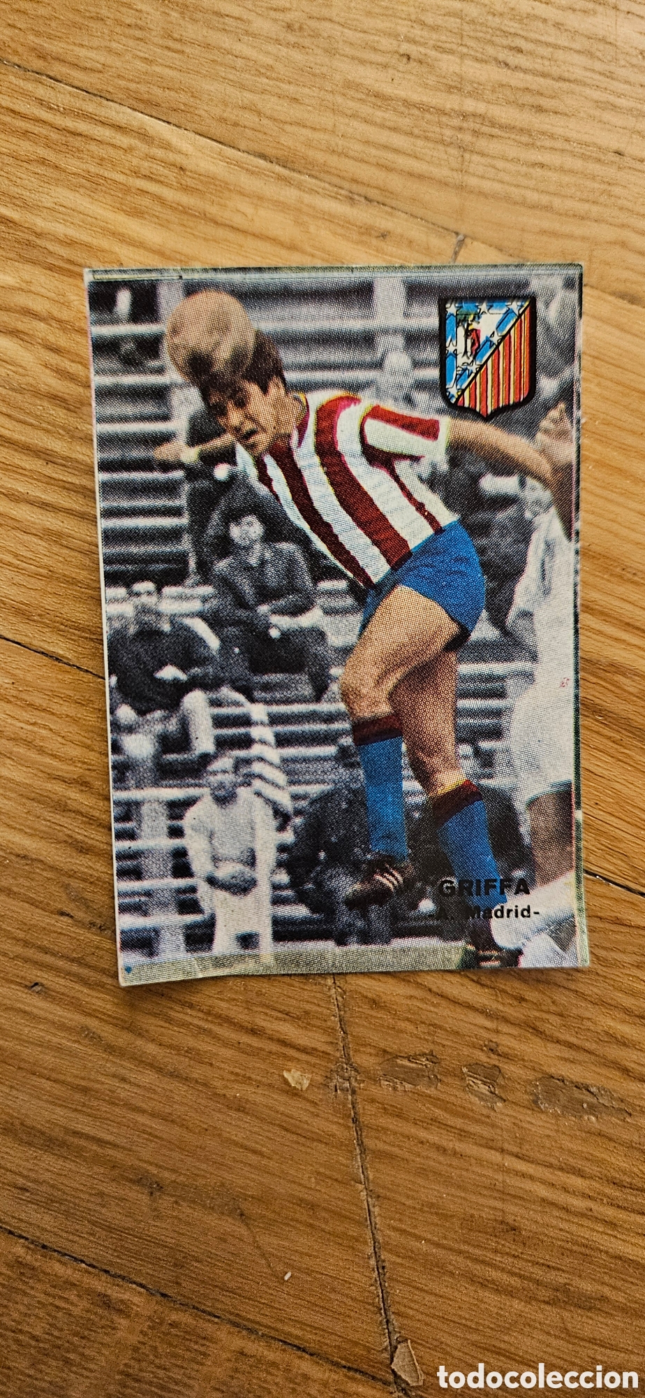 Fu&szlig;ball-Sticker: Griffa atl&eacute;tico de Madrid fher 1967 1968 67 68 despegado