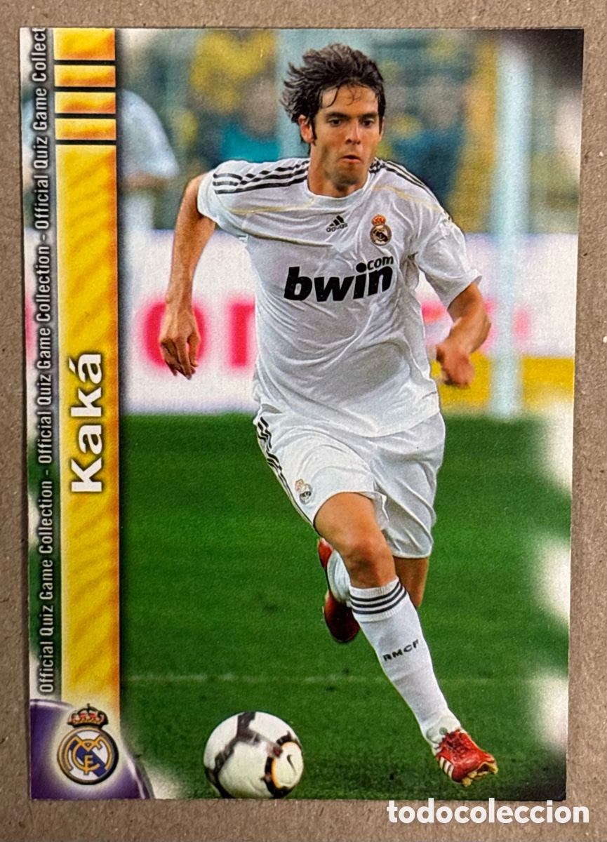 Fu&szlig;ball-Sticker: KAKA (REAL MADRID). CARTA MUNDICROMO OFFICIAL QUIZ LA LIGA 2010. #40.