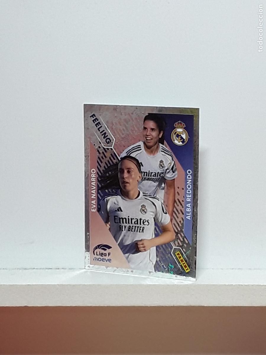 Fu&szlig;ball-Sticker: LIGA FEMENINA 2025 2026 F 25 26 ALBUM PANINI LIGA N 366 REAL MADRID FEELING EVA NAVARRO ALBA REDONDO