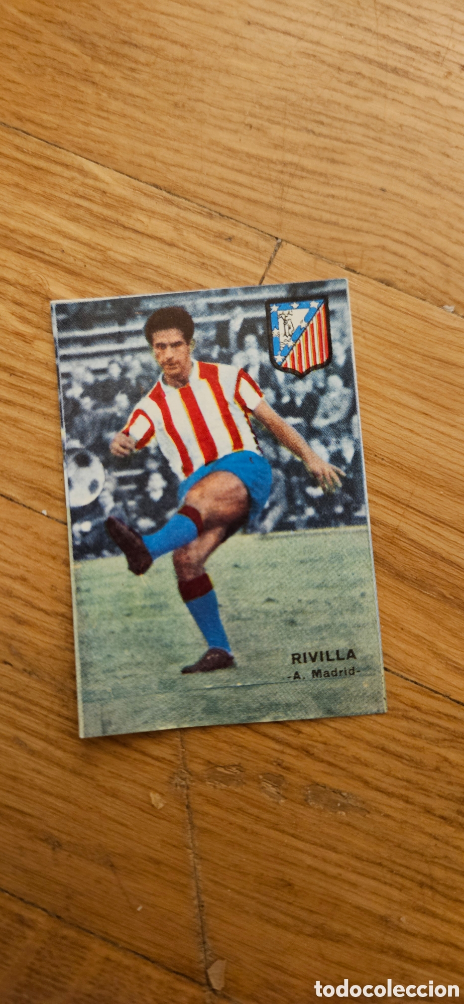 Cromos de F&uacute;tbol: Rivilla atl&eacute;tico de Madrid fher 1967 1968 67 68 despegado