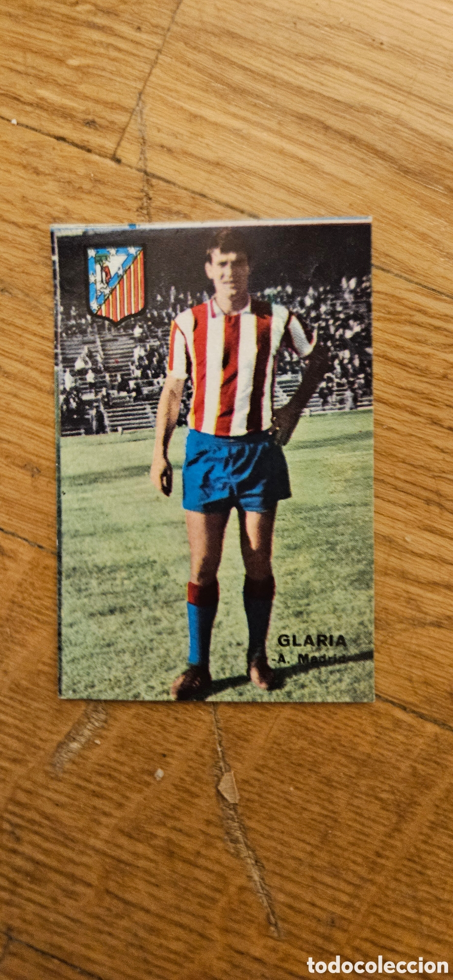 Cromos de F&uacute;tbol: Glaria atl&eacute;tico de Madrid fher 1967 1968 67 68 despegado