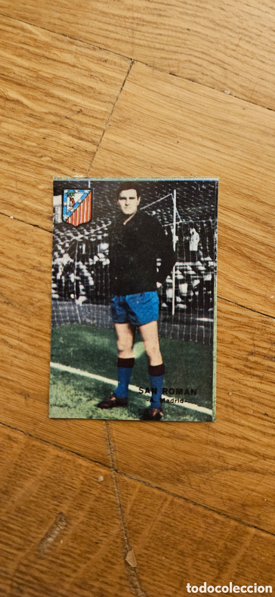 Cromos de F&uacute;tbol: San roman atl&eacute;tico de Madrid fher 1967 1968 67 68 despegado