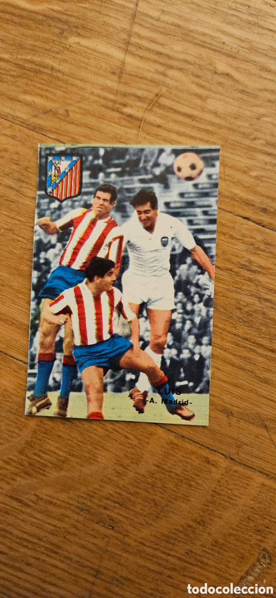 Cromos de F&uacute;tbol: Luis atl&eacute;tico de Madrid fher 1967 1968 67 68 despegado