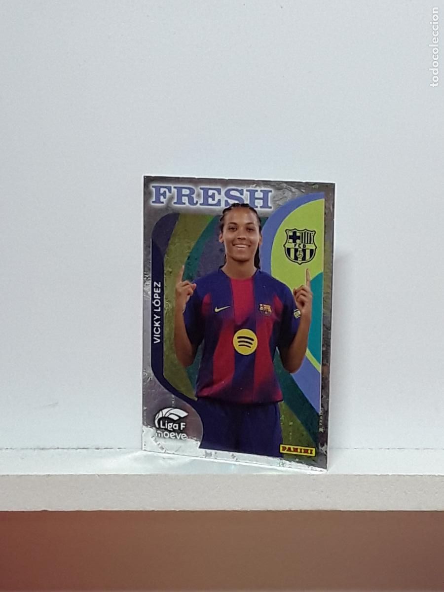 Cromos de F&uacute;tbol: LIGA FEMENINA 2025 2026 F 25 26 ALBUM PANINI LIGA N 380 BARCELONA FRESH VICKY LOPEZ