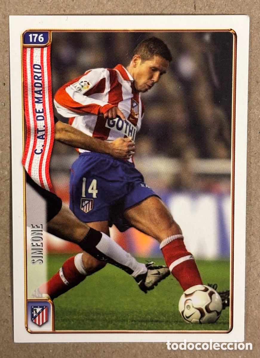 Cromos de F&uacute;tbol: DIEGO SIMEONE (ATL&Eacute;TICO DE MADRID). CARTA MUNDICROMO LA FUCHAS DE LA LIGA 2005. #169.