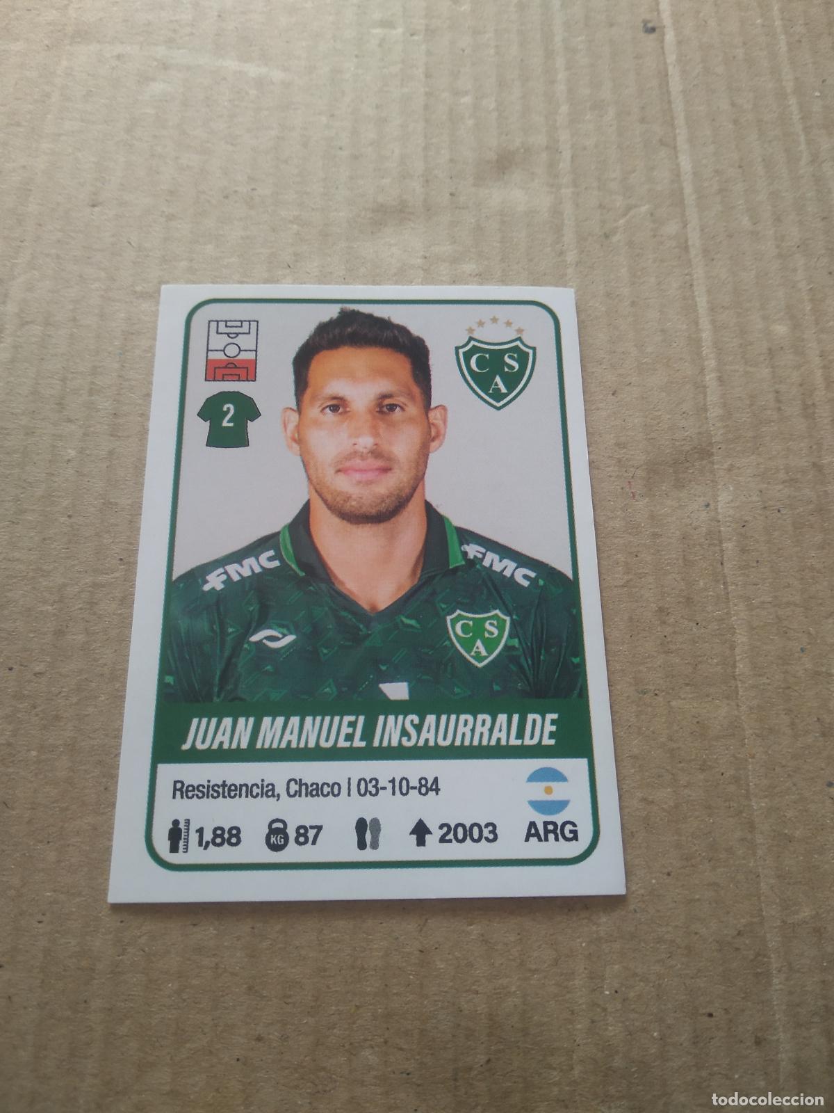 Cromos de F&uacute;tbol: 398 JUAN MANUEL INSAURRALDE SARMIENTO DE JUNIN CROMO FUTBOL ARGENTINO PANINI LIGA ARGENTINA 2023