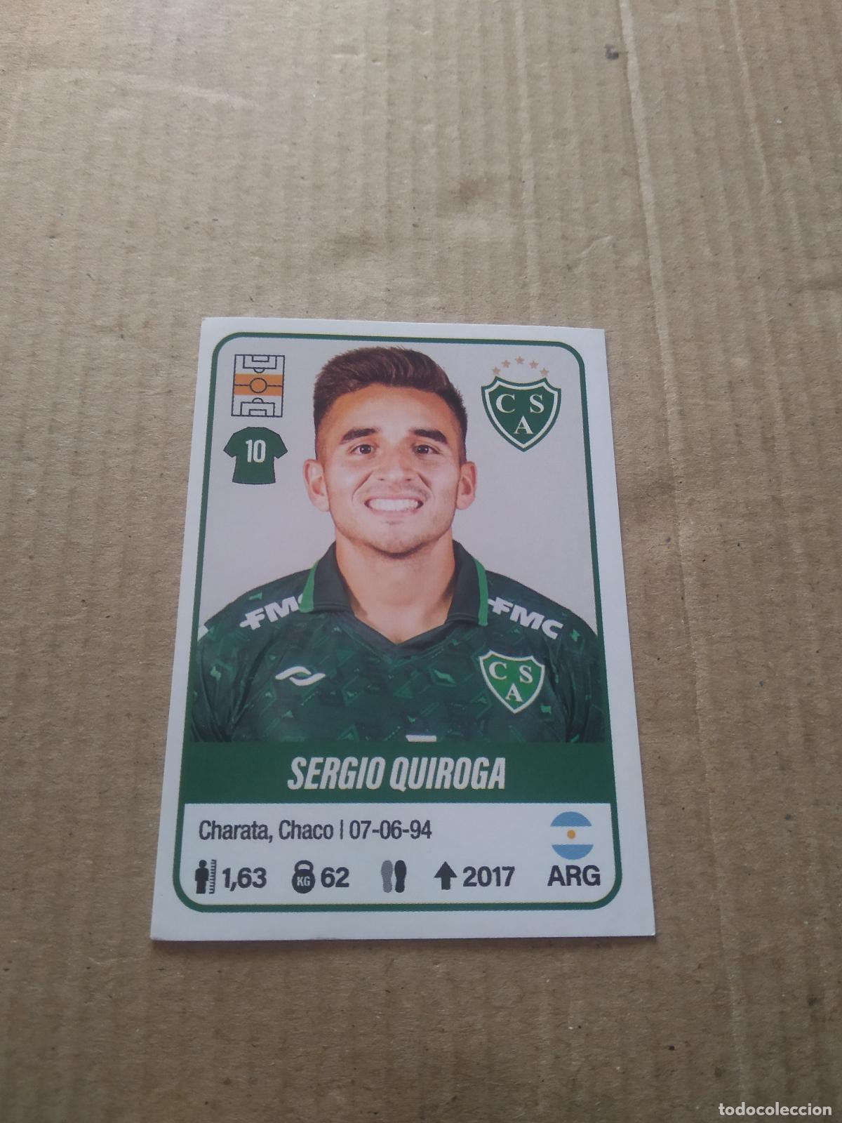 Cromos de F&uacute;tbol: 406 SERGIO QUIROGA SARMIENTO DE JUNIN CROMO FUTBOL ARGENTINO PANINI LIGA ARGENTINA 2023