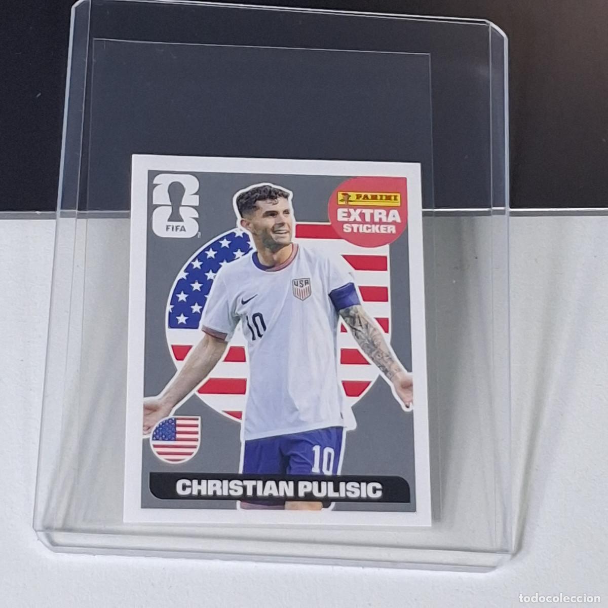 Football Stickers: C1 EXTRA CHRISTIAN PULISIC ESTADOS UNIDOS USA SILVER MUNDIAL FIFA WORLD CUP 2026 STICKER PANINI