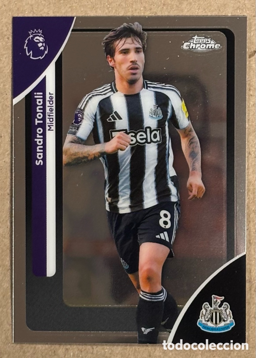 Cromos de F&uacute;tbol: SANDRO TONALI (NEWCASTLE UNITED). CARTA TOPPS CHROME PREMIER LEAGUE 2026. #147.