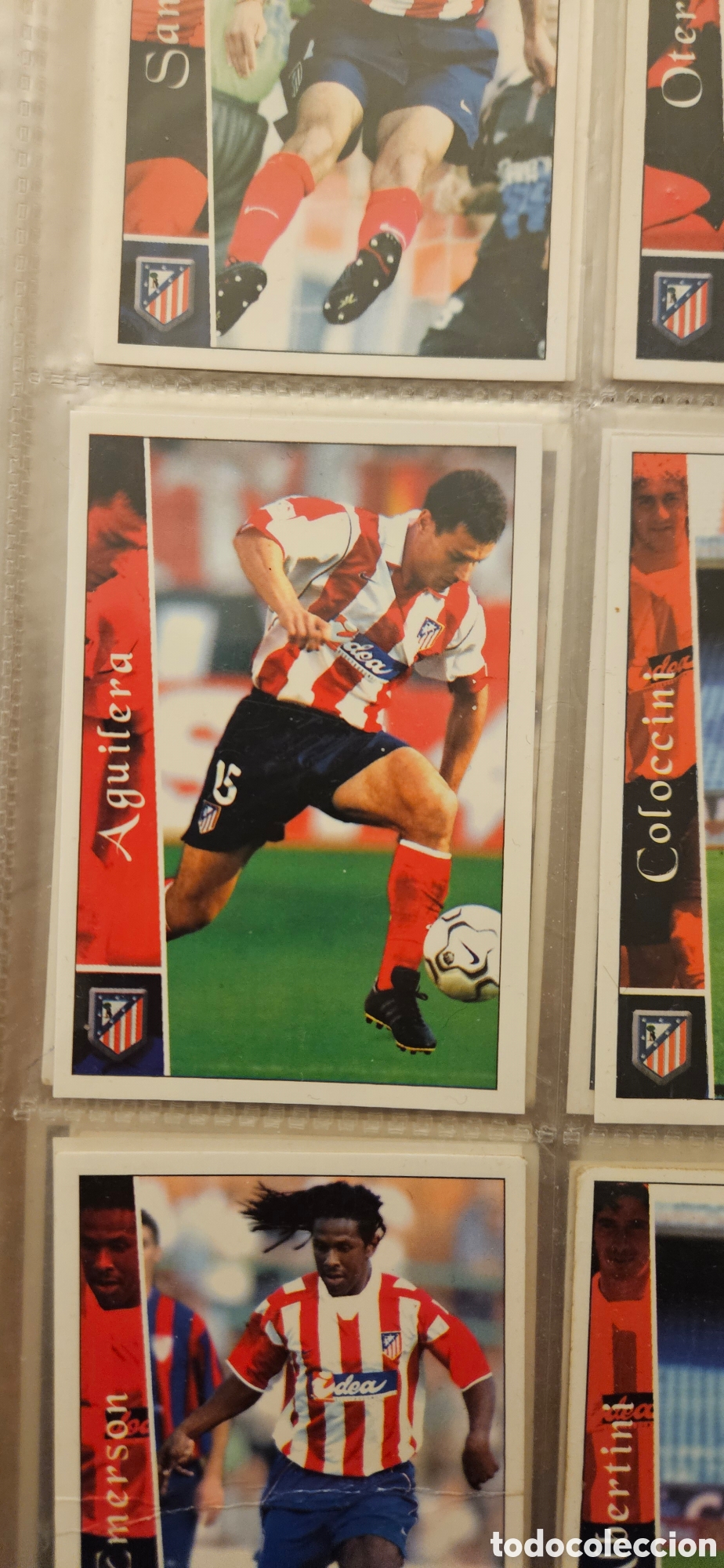 Football Stickers: 472 aguilera atl&eacute;tico de Madrid mundicromo 02 03 2002 2003