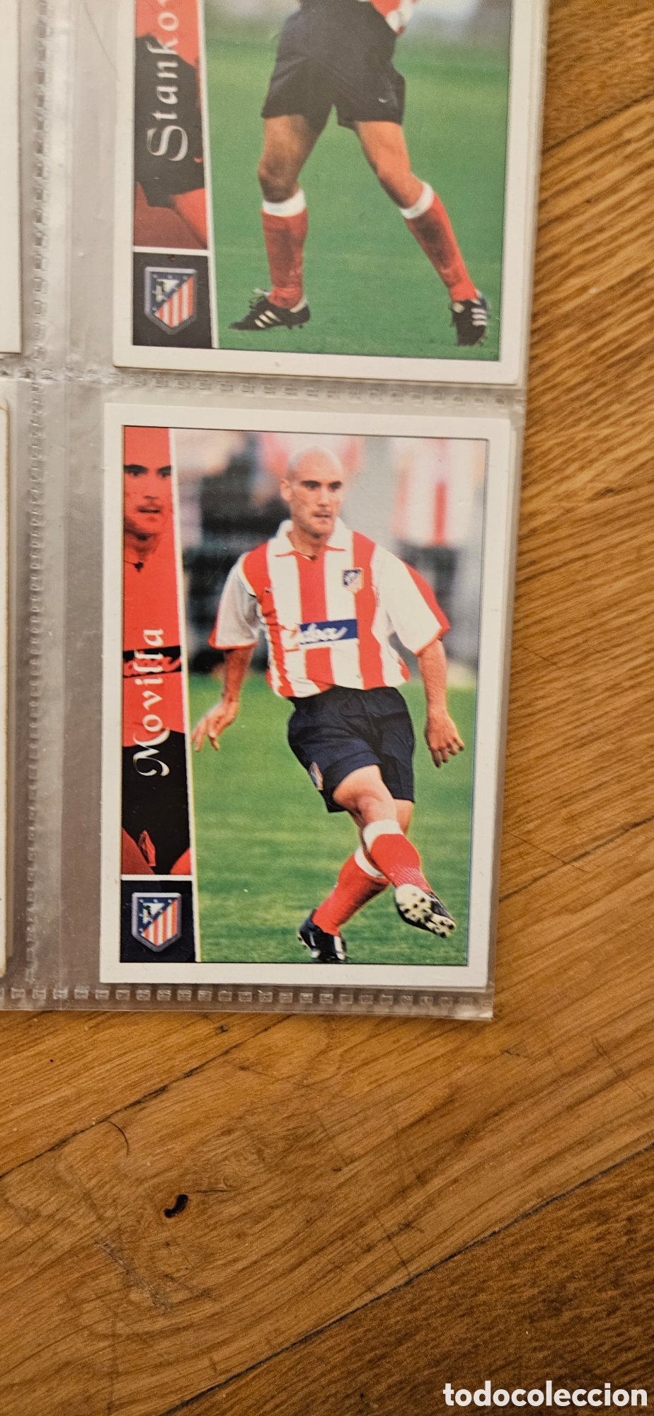 Football Stickers: 477 montoya atl&eacute;tico de Madrid mundicromo 02 03 2002 2003