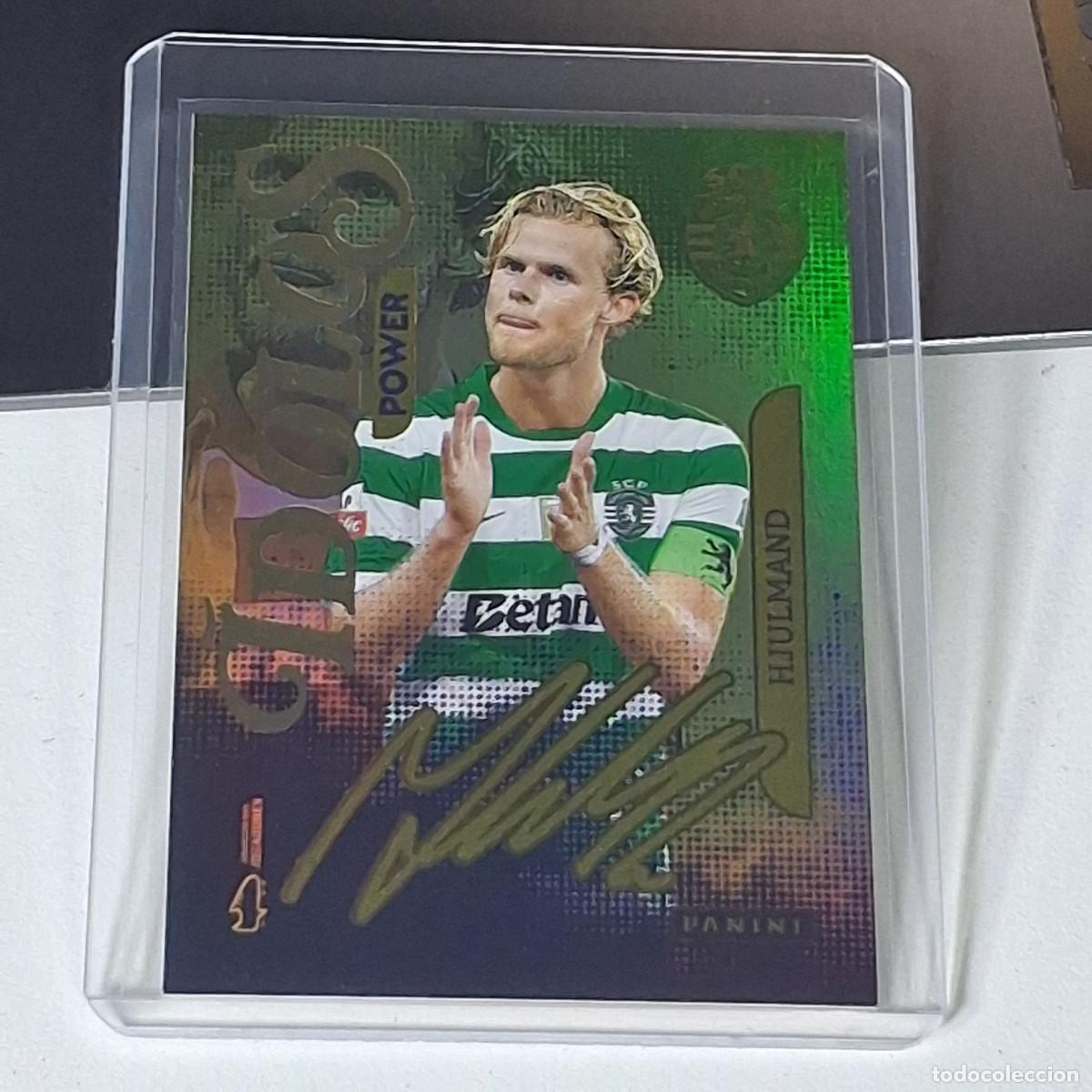 Cromos de F&uacute;tbol: C1 193P P193 HJULMAND POWER SPORTING SCP FIRMADO IDOLOS DO FUTEBOL PORTUGUES PORTUGAL PANINI 2025 26