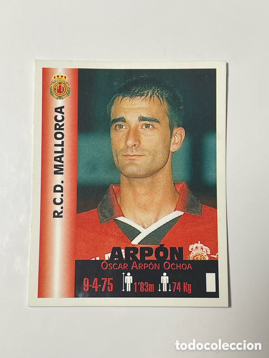 Cartes &agrave; collectionner de Football: Oscar Arp&oacute;n Mallorca Panini Equipos de Europa 1999 #201