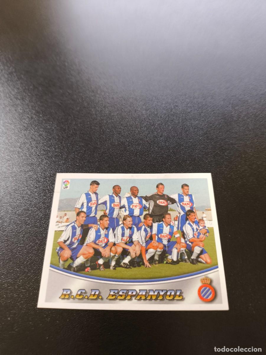 Cromos de F&uacute;tbol: ALINEACION ESPANYOL LA RAZON SIN PEGAR PANINI LIGA EDICIONES ESTE 2003 2004 03 04