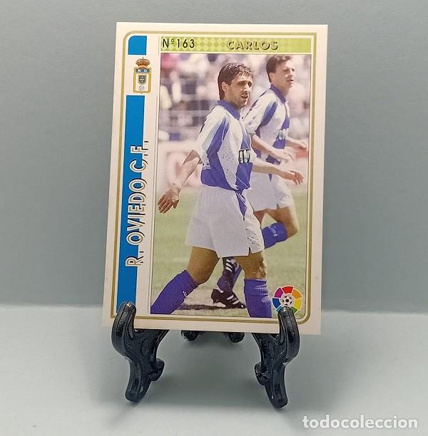 Cromos de F&uacute;tbol: N&ordm; 163 CARLOS REAL OVIEDO CROMO FICHA LAS FICHAS DE LA LIGA MUNDICROMO 1994 1995 94 95 MC SPORT