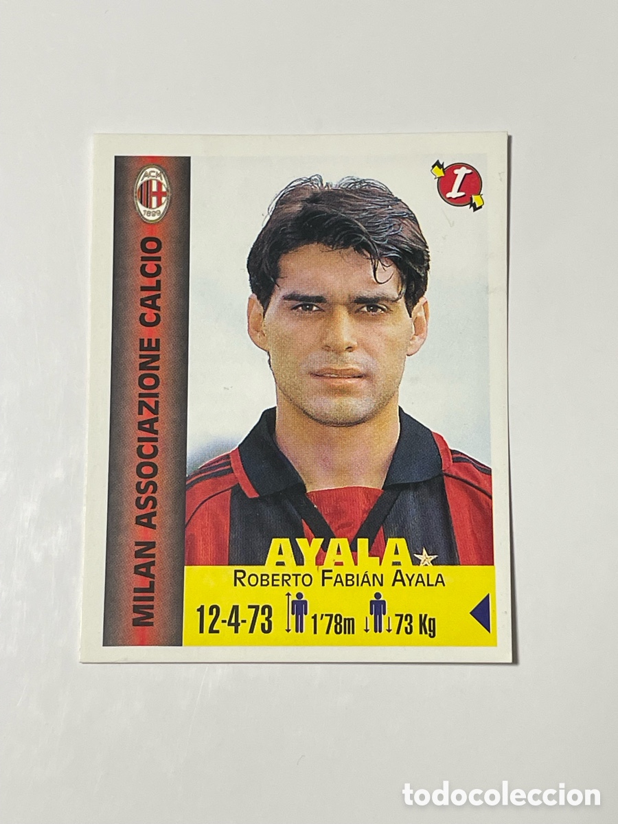 Cromos de F&uacute;tbol: Roberto Ayala Milan Panini Equipos de Europa 1999 #211