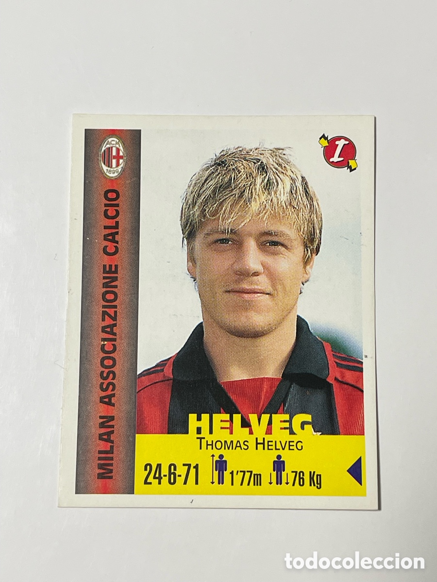 Cromos de F&uacute;tbol: Thomas Helveg Milan Panini Equipos de Europa 1999 #215