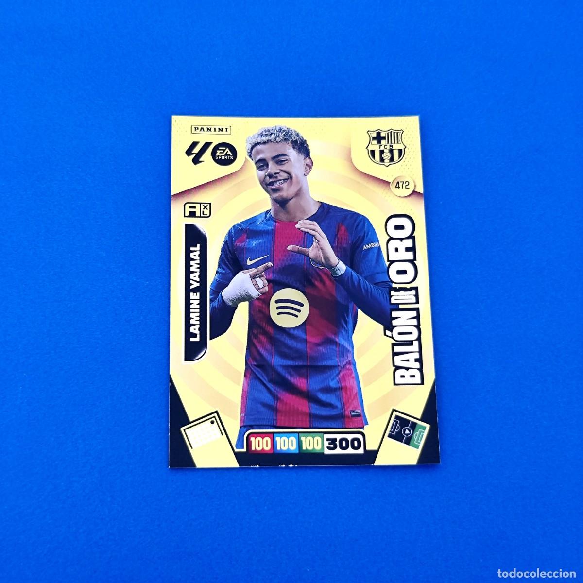 Cromos de F&uacute;tbol: Adrenalyn 2025 2026 / 25 26 Bal&oacute;n de Oro Lamine Yamal 472 Barcelona