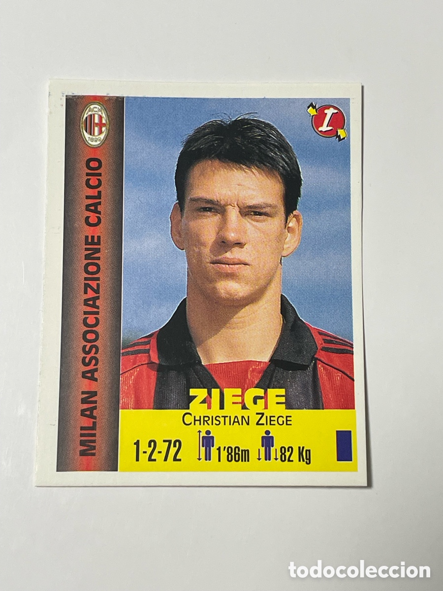 Cromos de F&uacute;tbol: Christian Ziege Milan Panini Equipos de Europa 1999 #220