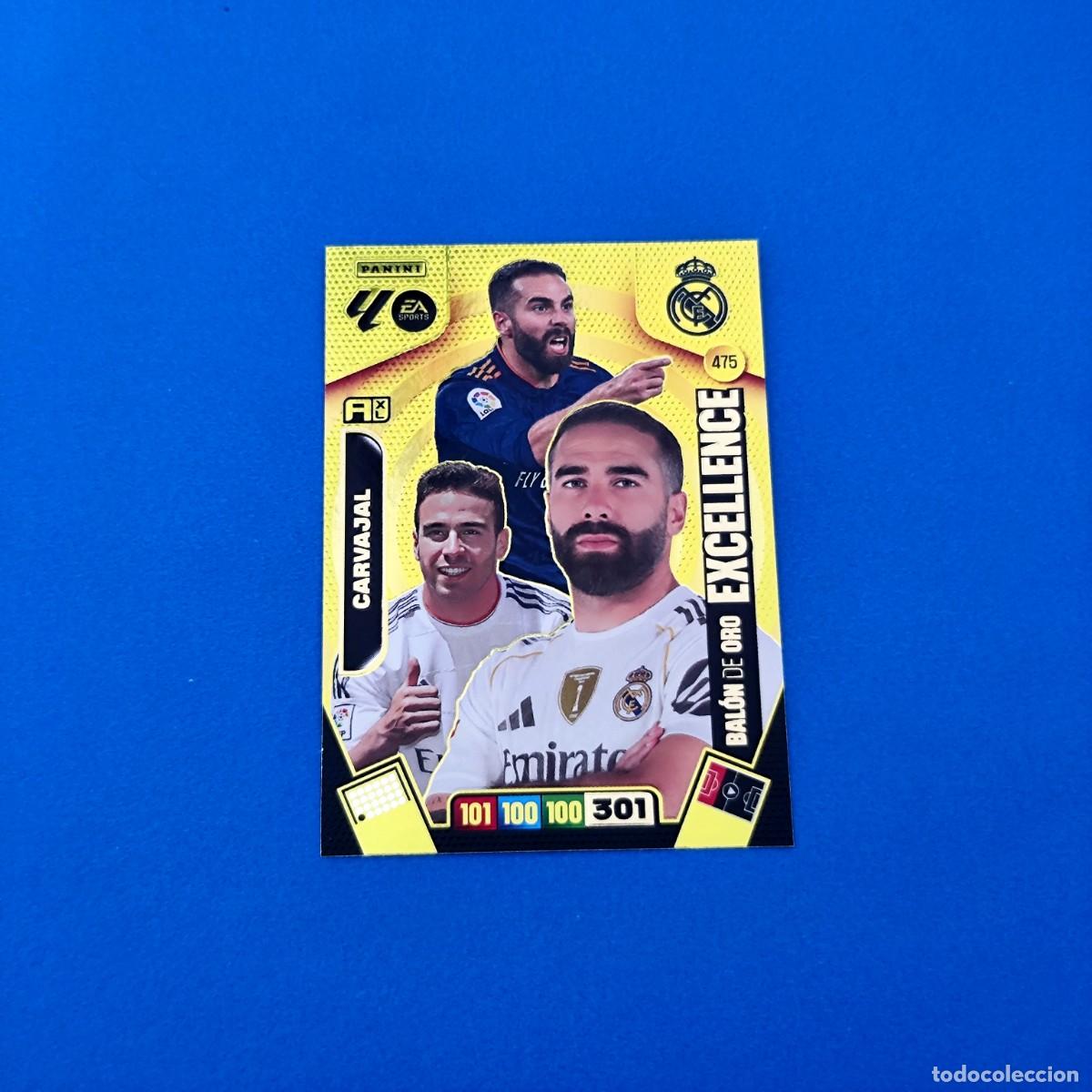 Cromos de F&uacute;tbol: Adrenalyn 2025 2026 / 25 26 Bal&oacute;n de Oro Excellence Carvajal 475 Real Madrid