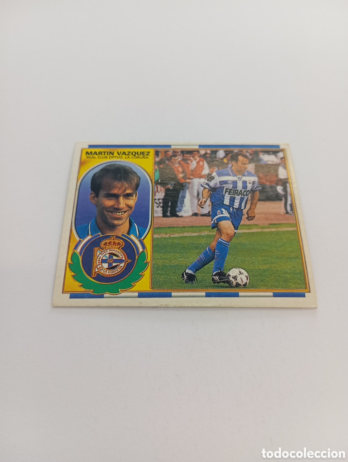 Cromos de F&uacute;tbol: MART&Iacute;N V&Aacute;ZQUEZ Deportivo Liga Este 1996 1997 PANINI 96 97