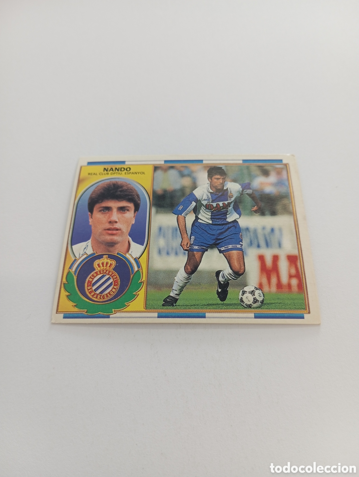 Cartes &agrave; collectionner de Football: NANDO Espanyol Espa&ntilde;ol Liga Este 1996 1997 PANINI 96 97