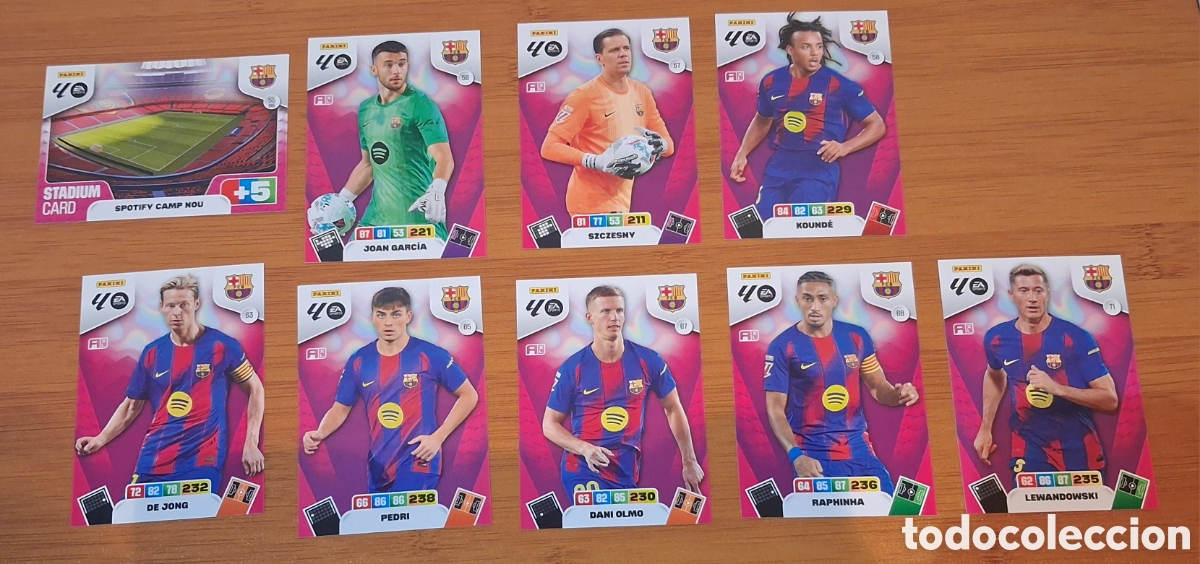 Cromos de F&uacute;tbol: LOTE CARDS F.C. BARCELONA LIGA 25-26 ADRENALYN XL