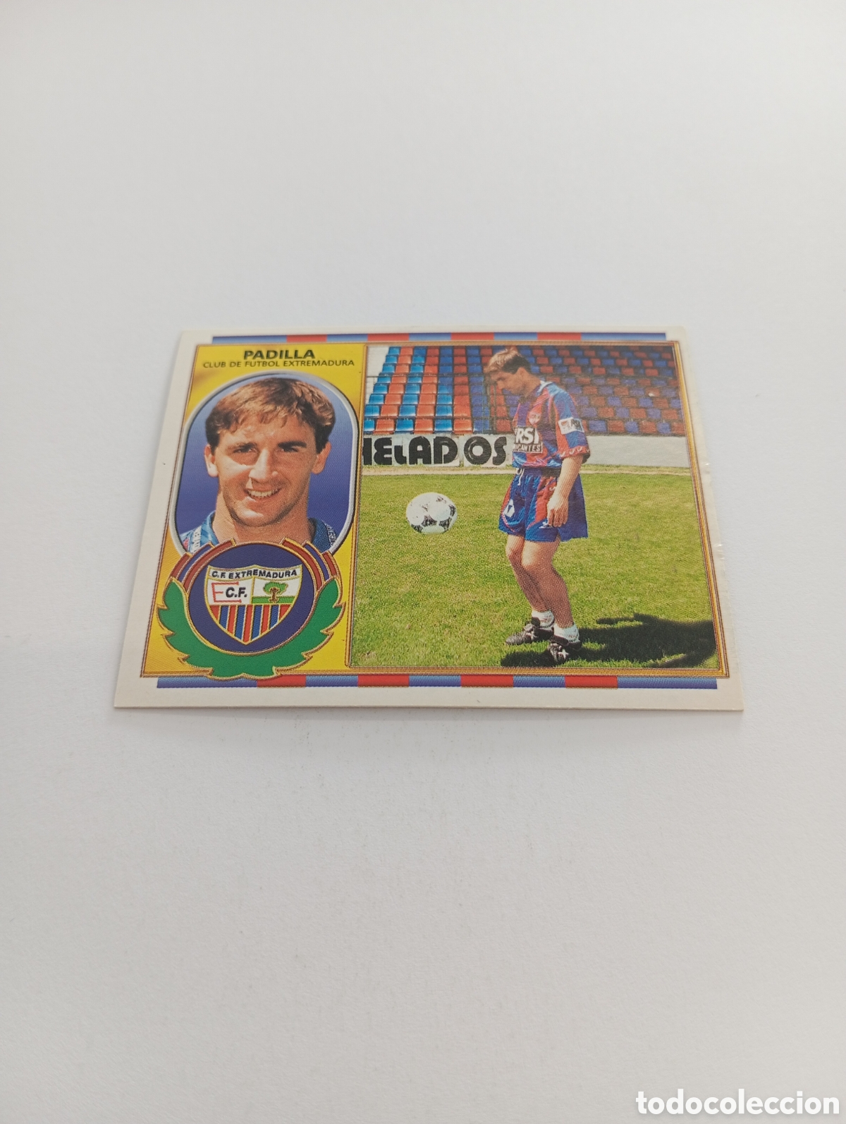 Cromos de F&uacute;tbol: PADILLA Extremadura Liga Este 1996 1997 PANINI 96 97