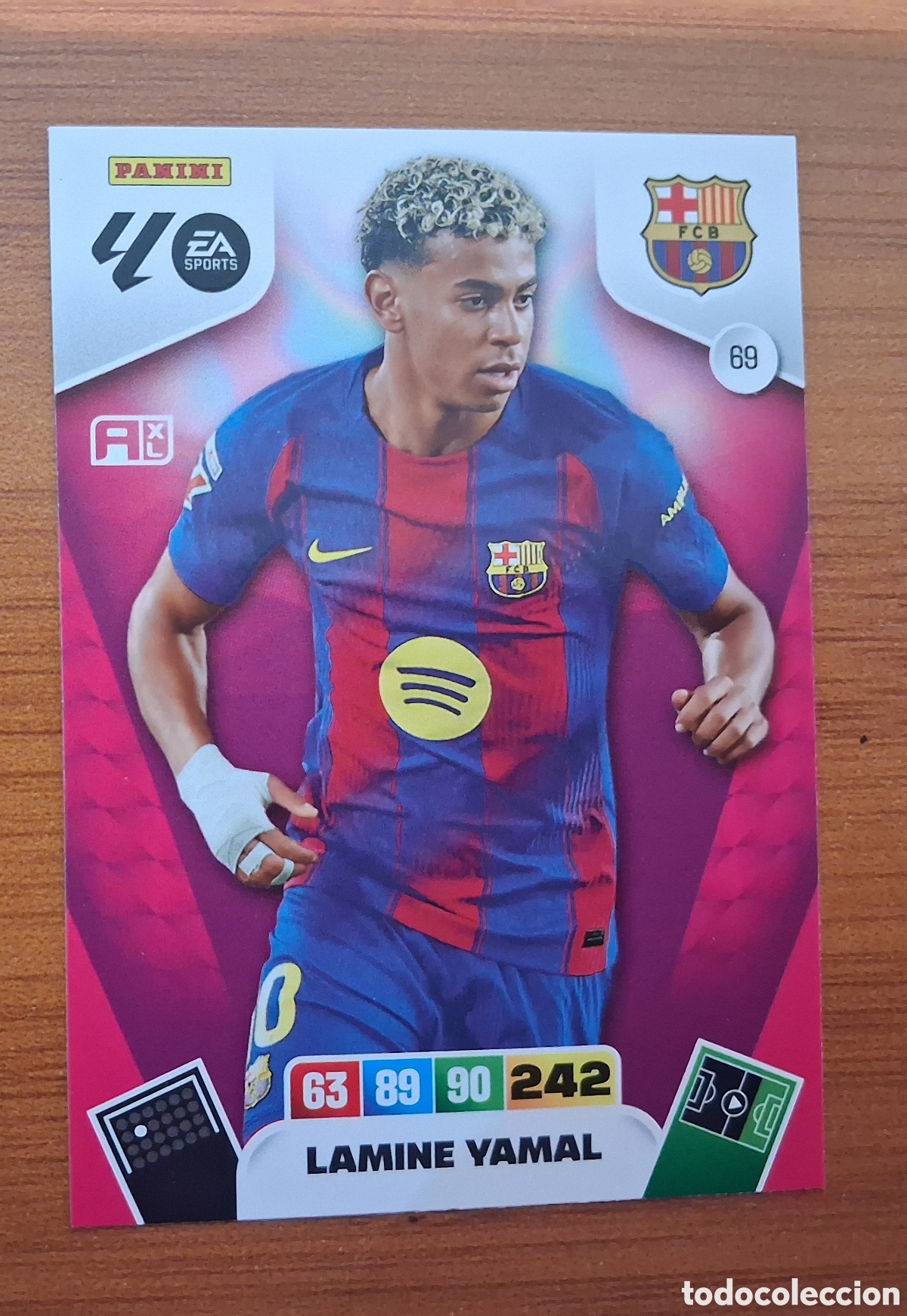 Cromos de F&uacute;tbol: CARD LAMINE YAMAL F.C. BARCELONA LIGA 25-26 ADRENALYN XL