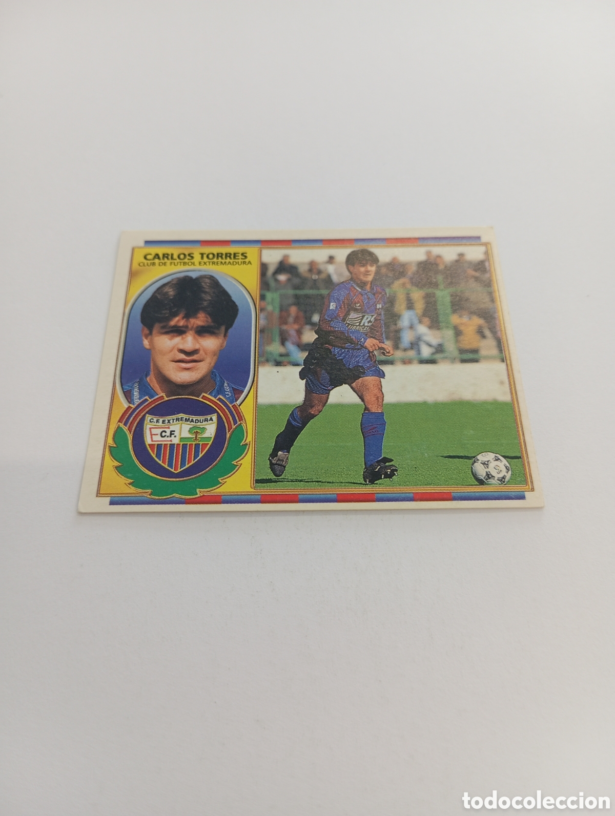 Cromos de F&uacute;tbol: CARLOS TORRES BAJA Extremadura Liga Este 1996 1997 PANINI 96 97