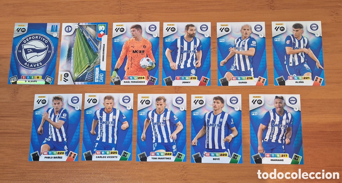 Cromos de F&uacute;tbol: LOTE CARDS ALAV&Eacute;S LIGA 25-26 ADRENALYN XL